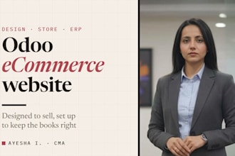 build odoo ecommerce website, odoo website design and odoo erp setup