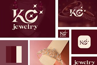 design jewelry logo modern luxury boutique
