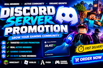 discord server promotion, minecraft gaming server promotion, discord advertising