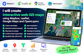 create web interactive gis maps with mapbox leaflet, google maps and open layers