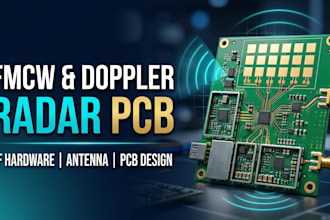 design fmcw radar, doppler radar and rf pcb hardware