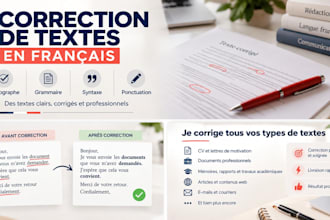 proofread and correct your french text