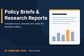 write a policy brief or research report