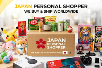 be your japan personal shopper and buy japanese items worldwide