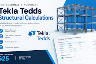 provide structural calculations using tekla tedds