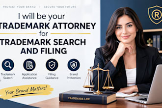 offer trademark attorney services for trademark search and filing