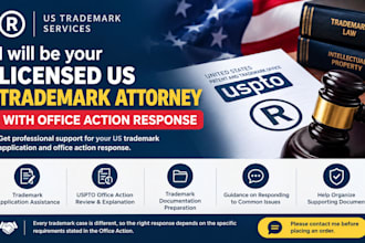 be your licensed US trademark attorney with office action response