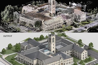 convert point cloud and laser scans into revit bim at lod 300