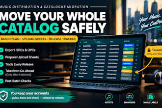 guide your music catalog migration to a new distributor with tracking