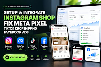 setup instagram shop fix meta pixel integration tiktok dropshipping facebook ads