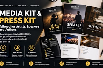 design a professional press kit and media kit