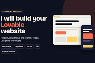 do lovable ai website landing page fast