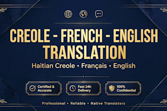 translate haitian creole to french or english and vice versa