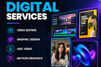 do video editing and graphic designs