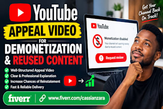 create an effective youtube appeal video for demonetization and reused content