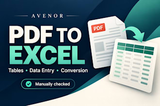 convert PDF and clear images to excel, google sheets or word