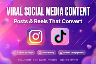 be your expert social media content creation viral post