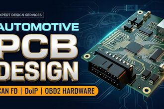 design automotive pcb, can fd, doip and obd2 hardware
