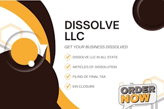 do llc dissolution, dissolve your US llc registration, close ein in all state