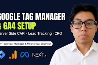 setup or fix google tag manager, ga4, and meta pixel capi for your websit
