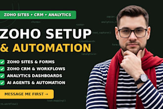build zoho sites zoho analytics ai agents, setup zoho crm monday com pipedrive