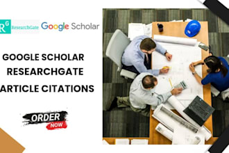 increase and backdate citation to google scholar, article writing and publishing