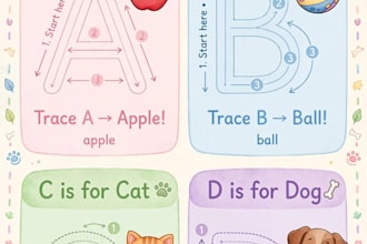 design kids work sheet and coloring book pages