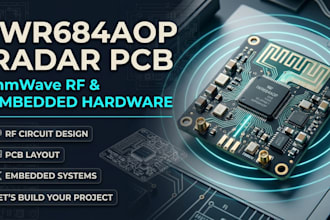 design iwr684aop radar pcb, mmwave rf and embedded hardware