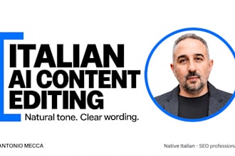 humanize and proofread ai generated content in italian