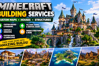 build custom minecraft maps, houses, and structures