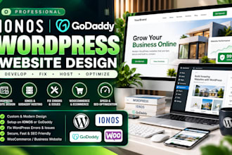 develop ionos wordpress website godaddy, fix host wordpress ionos website design