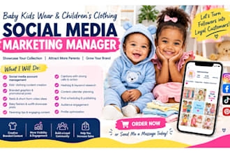 baby kids wear, baby clothing store, kids store social media marketing manager