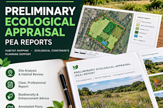 do a preliminary ecological appraisal pea report for uk plan
