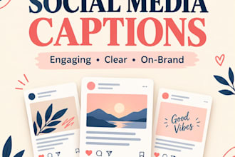 write captions for social media
