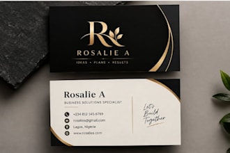 create a unique and elegant business card design