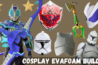 build custom eva foam cosplay armor, helmets and props halloween 3d cosplay mask