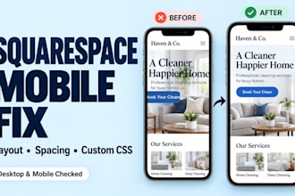 fix squarespace mobile layout responsive design and custom CSS bug fix issues