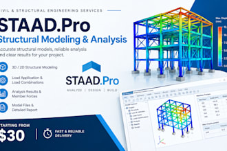 model and analyze structures using staad pro
