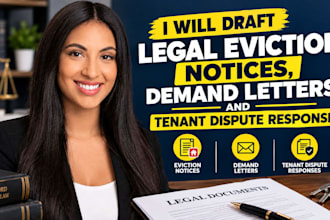 draft legal eviction notices, demand letters, and tenant dispute responses