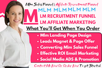 mlm promotion,mlm sales funnel, affiliate recruitment,mlm leads,mlm sales funnel