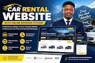 build a car rental website with an online booking system