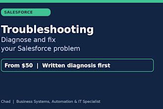 diagnose and fix your salesforce problem