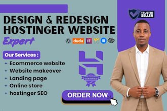 hostinger website design hostinger website redesign landing page SEO