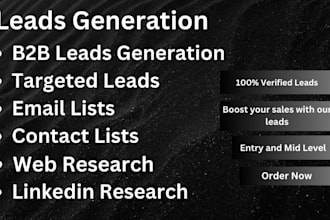 b2b lead generation and build a targeted email list