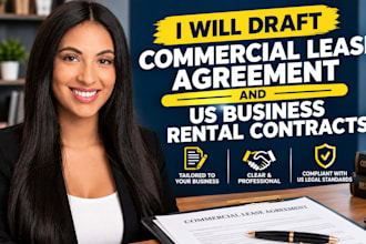 draft commercial lease agreement and US business rental contracts