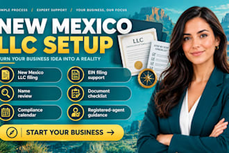 form a new mexico llc and provide ein filing support