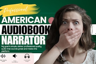 be your female american audiobook narrator, female voiceover for audible acx