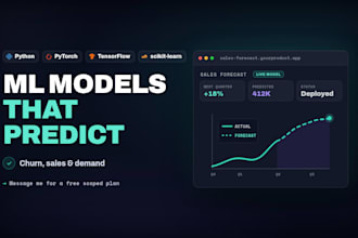 build machine learning models to predict sales, churn and trends
