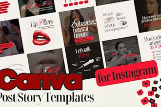 create editable canva templates and instagram post design for an attractive feed
