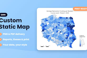 create a custom map for your report, thesis or presentation